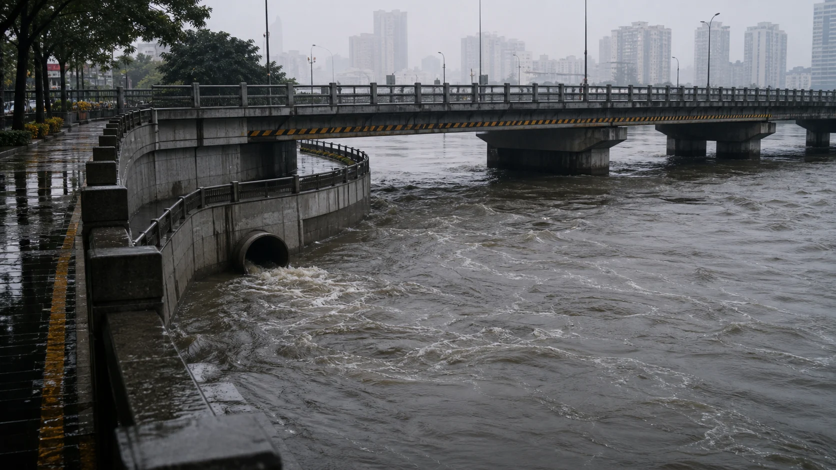 洪水与强降雨监测场景图